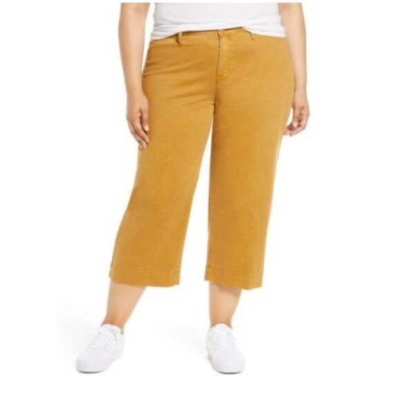 Sanctuary Wide Leg Crop Pants (Plus Size) - Picture 1 of 7
